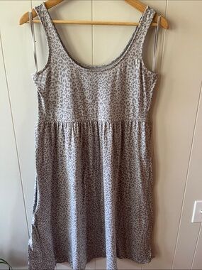 GAP Leopard Midi Length Tank Dress